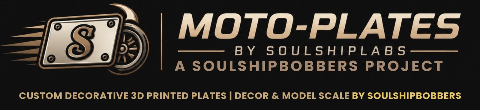 Moto-Plates by SoulshipLabs — Custom Decorative 3D Printed Plates
